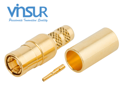 11611015 -- RF CONNECTOR - 50OHMS, SMB MALE, STRAIGHT,CRIMP TYPE, RG58, RG142, LMR195 CABLE